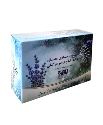 صابون دست و صورت دانه کاج و مریم گلی-پک ۳ عددی